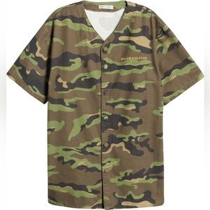 Bel-Air Athletics Camo Button Up Shirt NWT